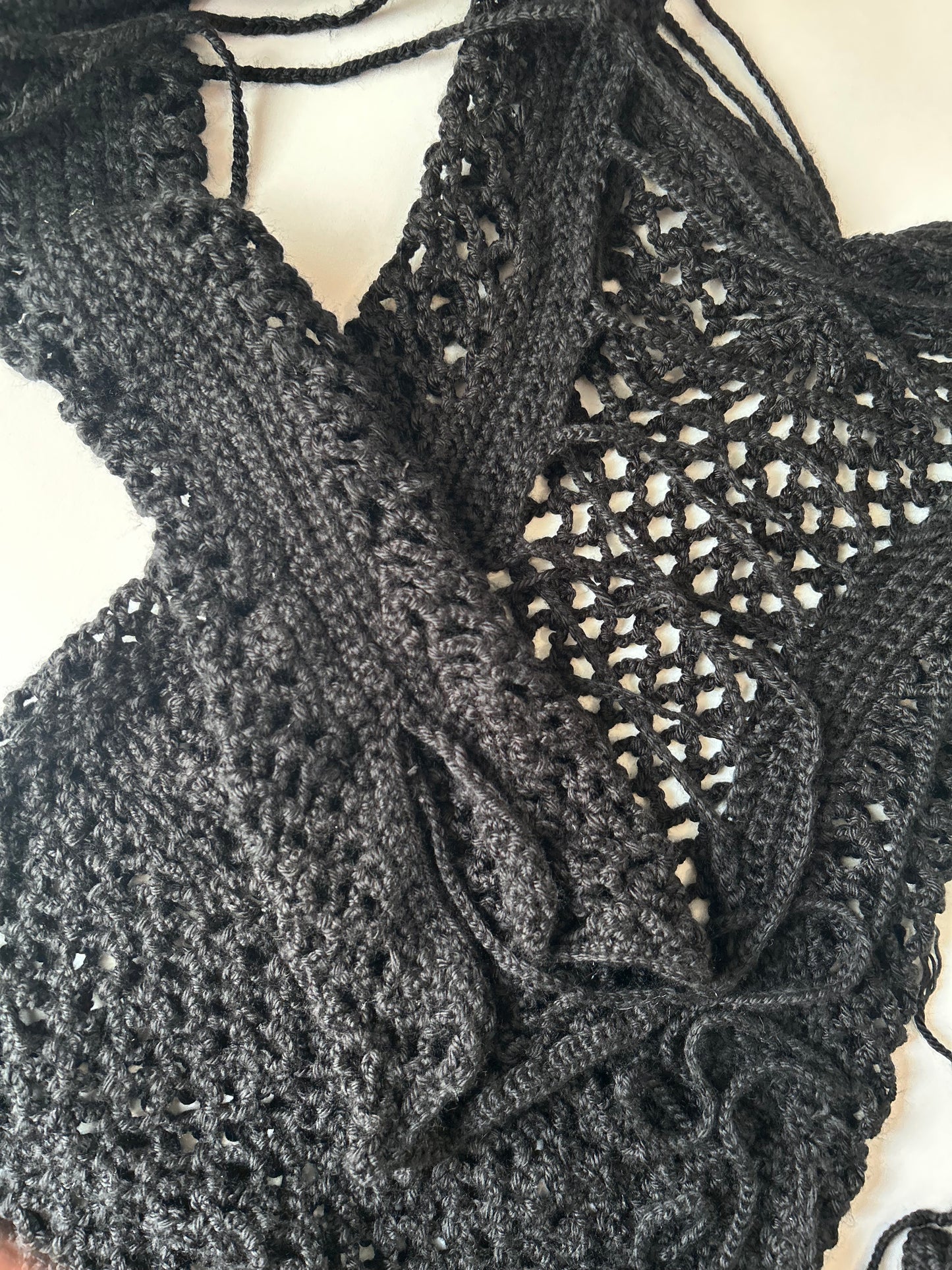 TIE ME UP CROCHET DRESS
