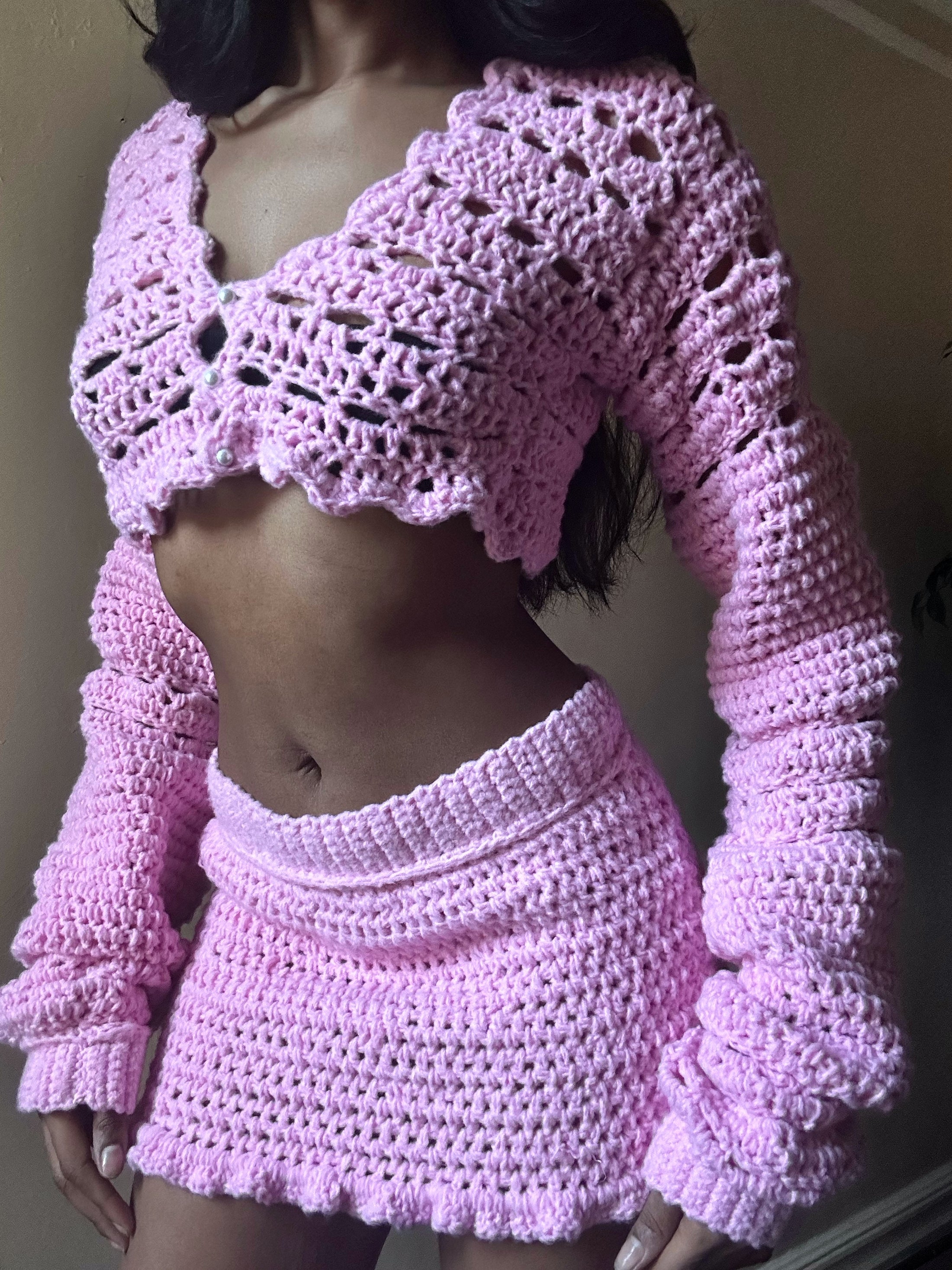 PINK SWEATER SET