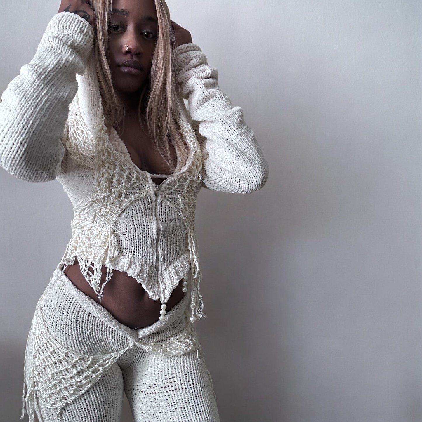 WING KNIT HOODIE