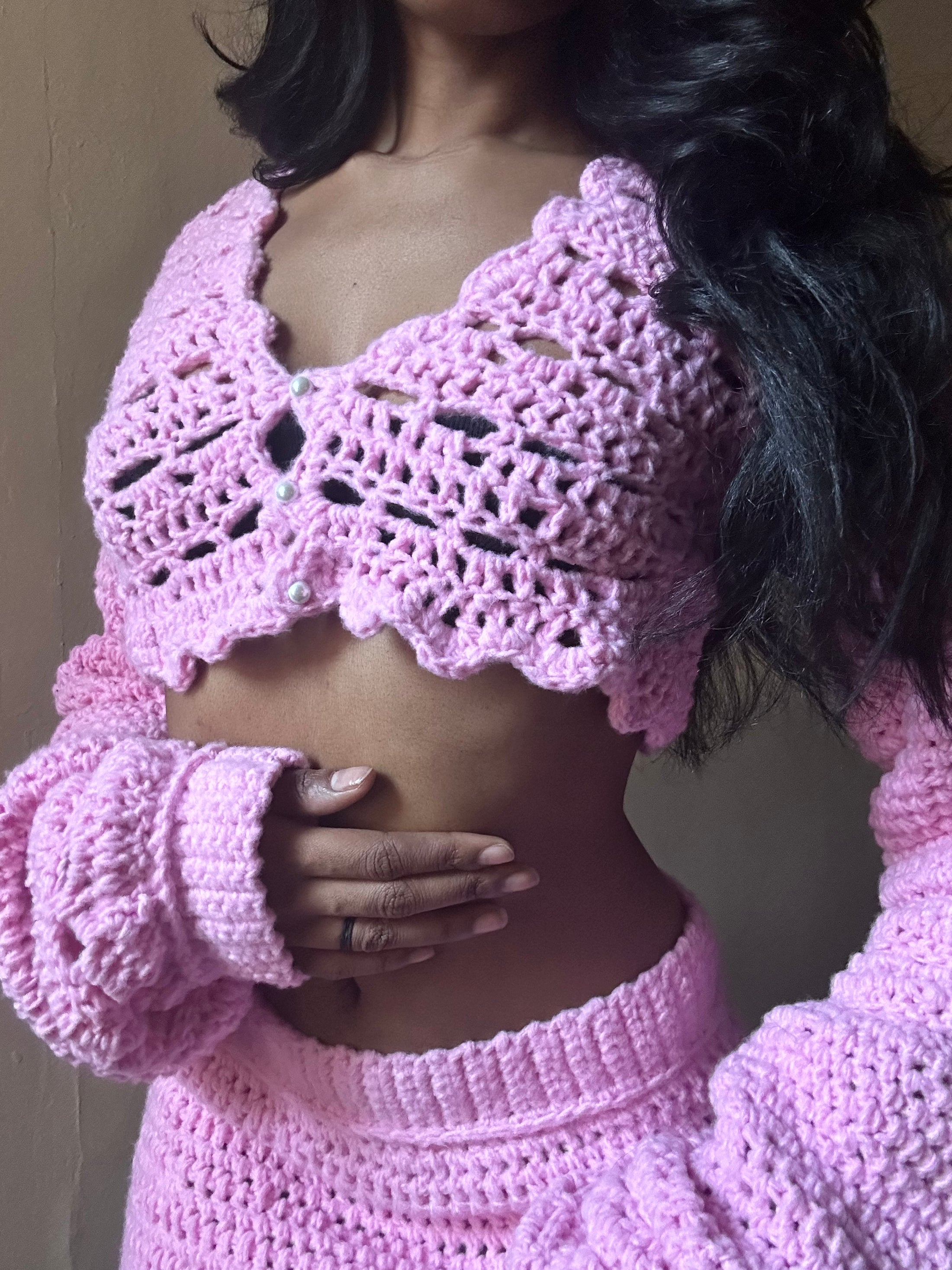 PINK SWEATER SET